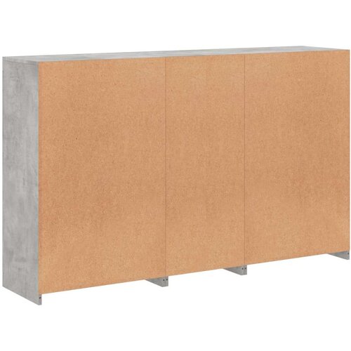 VidaXL Komoda s LED svjetlima siva boja betona 162 x 37 x 100 cm Slike