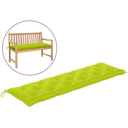 vidaXL Blazina za vrtno klop svetlo zelena 180x50x7 cm oxford tkanina, (20623422) Cene