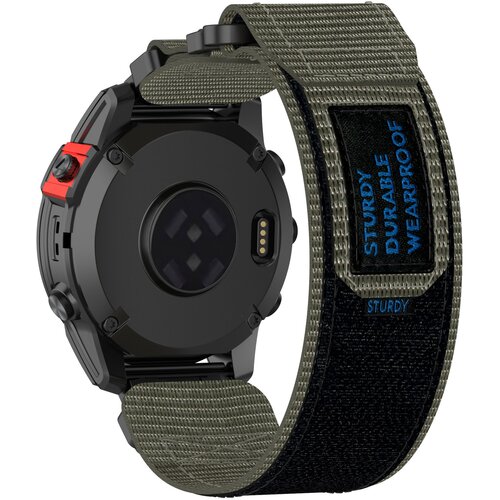 INF 22 mm pas za uro za garmin quatix 7 pro/fenix/fenix 6/Fenix 5 velikost m najlon grey, (21401842) Cene