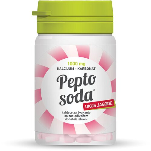 Goodwill Pepto soda 1000 mg, 14 tableta za žvakanje jagoda Cene
