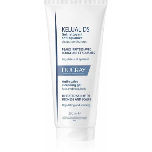 Ducray Kelual DS čistilni gel za luskasto in razdraženo kožo 200 ml