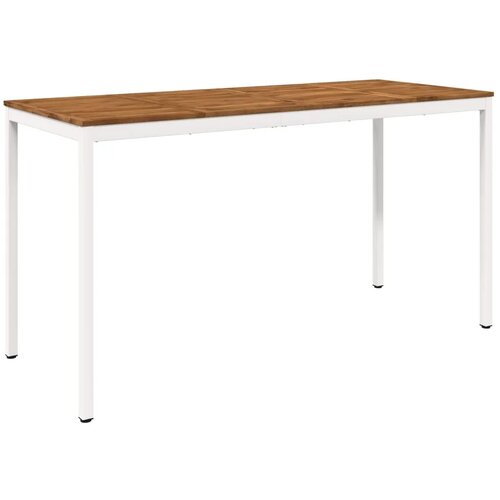  Stol za bar u vrtu NAARDEN Prirodna i bijela - Prirodna i bijela 196 x 80 5 x 105 cm Slike