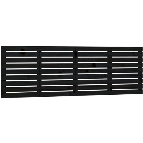 Maison Chic stensko posteljno vzglavje - vzglavna omarica - nočna omarica črno 166x3x63 cm trdna borovina, (21706732) Cene