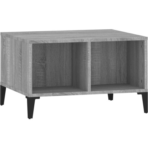 Maison Chic Klubska mizica - kavna mizica - Nizka mizica siva sonoma 60x50x36,5 cm inženirski les, (21753362) Slike