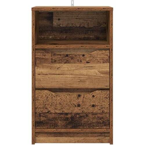  Noćni ormarići s ladicama 2 pcs Staro drvo 40 x 30 x 467 cm Slike