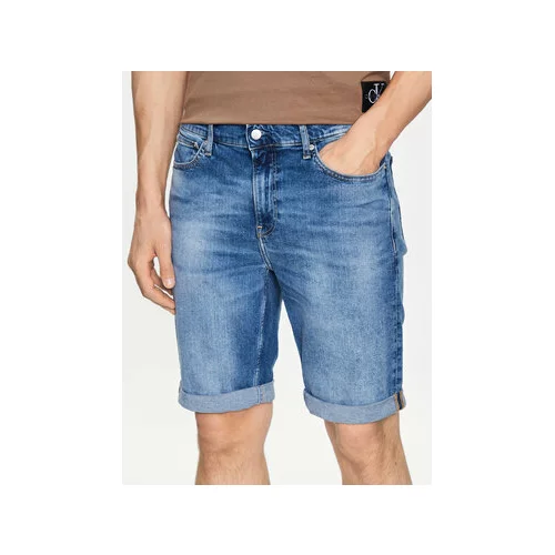 Calvin Klein Jeans Jeans kratke hlače J30J322784 Modra Slim Fit