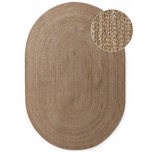 Hanse Home Obojestranska/ročno tkana preproga iz jute v temni naravni barvi 160x230 cm Braided &ndash; Cene