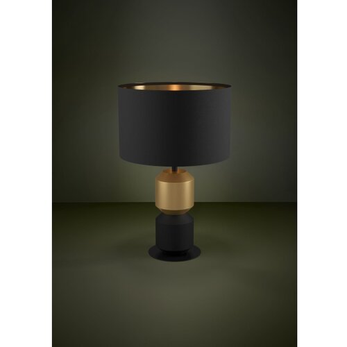 Eglo 390188 - Stona lampa LAURIGNANO 1xE27/40W/230V crna/zlatna Slike