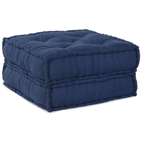  Modularni Poufovi 4 kom Indigo Tkanina Slike