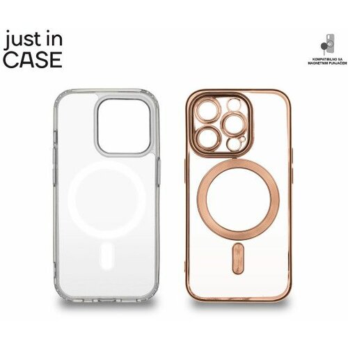 Just In Case 2u1 extra case mag mix paket pink za iphone 15 pro Slike