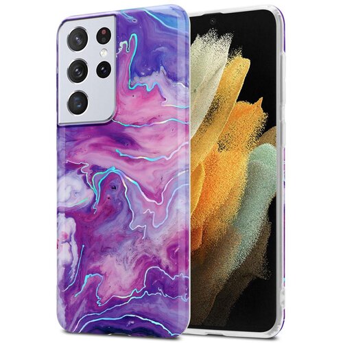 Cadorabo Case, združljiv s Samsungom v vijolično roza marmorju &amp;scaron;t. 19 - Za&amp;scaron;čitni pokrov iz silikona TPU z vzorcem mozaikom, (20566548) Slike