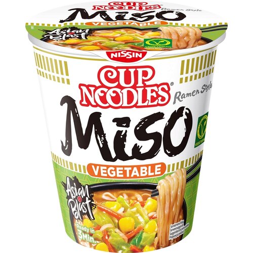 Nissin Cup Noodles Miso Vegetable - 67 g Cene