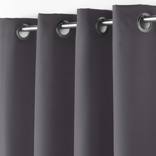 Douceur d int&amp;eacute;rieur Temno siva zavesa 140x180 cm Essentiel &amp;ndash; Slike