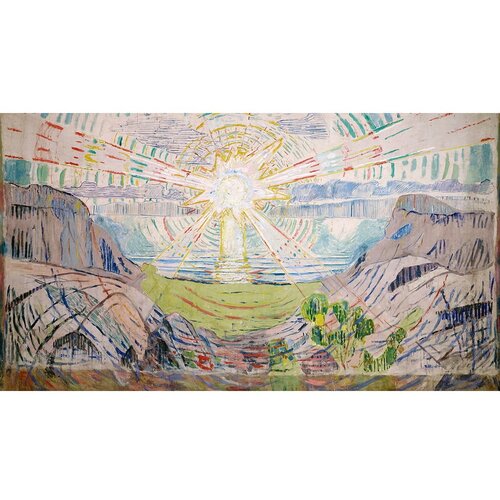 Fedkolor Reprodukcija slike Edward Munch - The Sun, 70 x 40 cm Cene