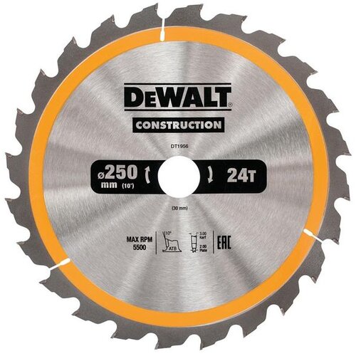 Dewalt LIST KRUŽNE PILE ZA DRVO 24 Z 250mm x 30 mm DT1956 Slike