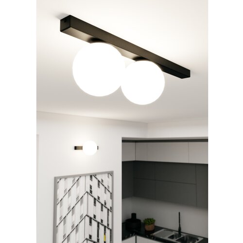  plafonsko svetlo fit 2xE14/10W/230V crna/bela Slike
