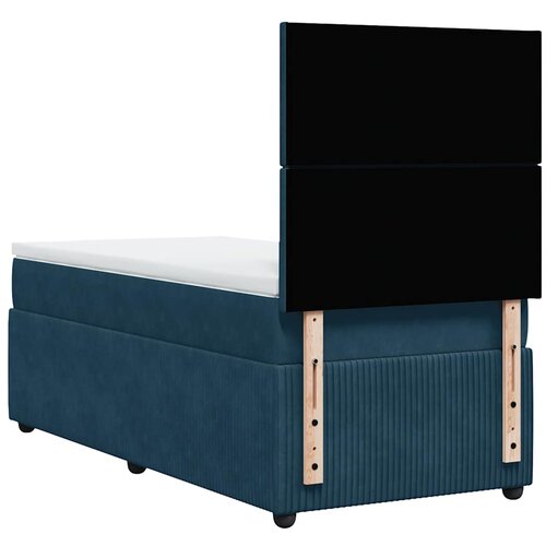 Box spring krevet s madracem tamnoplavi 100x200 cm bar&amp;scaron;unasti Slike