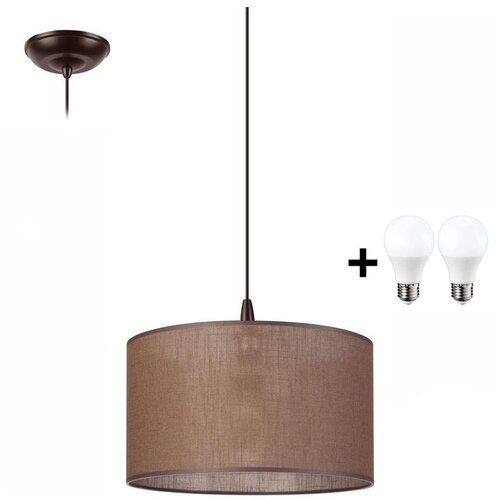  LED luster na sajli NOEL 1xE27/60W/230V braon Cene