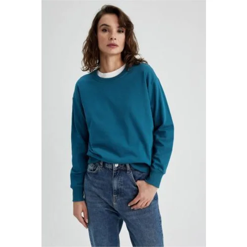 Defacto Regular Fit Crew Neck Sweatshirt