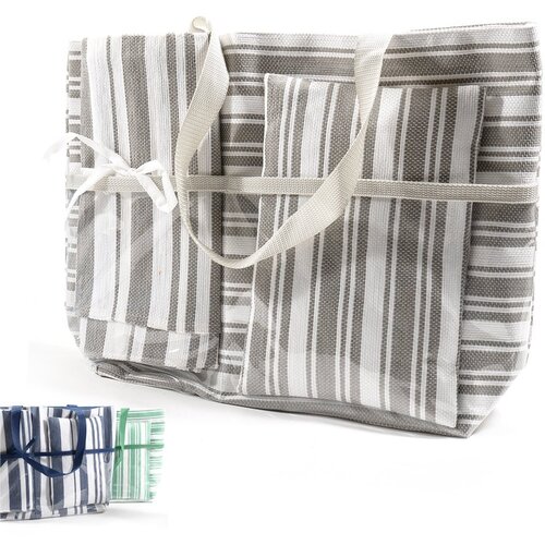 Mhome Set torba za na plažo + ležalka + mini vzglavnik 51x36x14cm / več barv / poliester, papir, pvc, (20840708) Cene