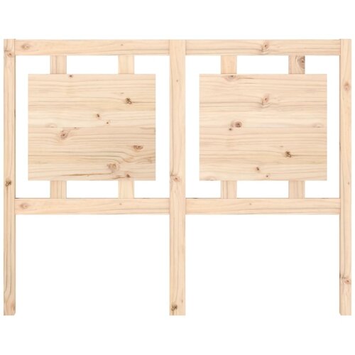  Uzglavlje za krevet 125,5 x 4 x 100 cm od masivne borovine Slike