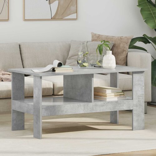  Kava Stol Betonski sivi 90 x 50 x 45 cm Konstruirano drvo Cene