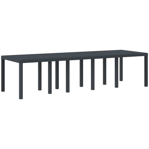  Stol za vrt Antracit 300 x 100 x 73 cm poliratan Cijene