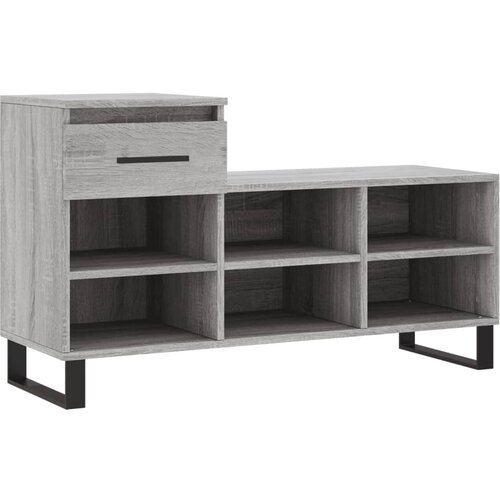 VidaXL Omarica za čevlje siva sonoma 102x36x60 cm inženirski les, (21025241) Slike