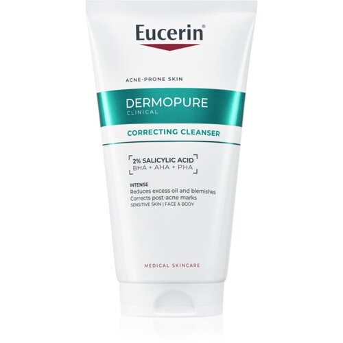 EUCERIN® DermoPure Clinical Correcting Cleanser eksfoliacijski čistilni gel za obraz in telo 150 ml Cene