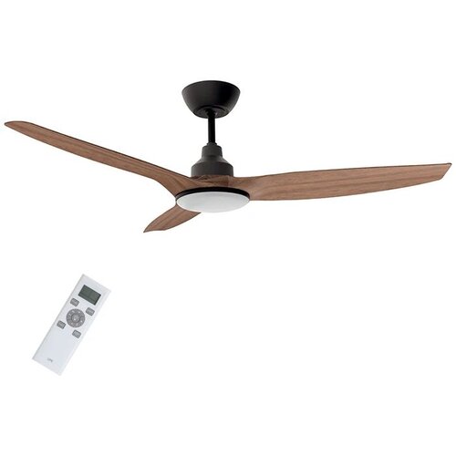 Life Ventilator stropni z LED osvetlitvijo Apeliotes Nature, 132cm, DC motor, črn-les, (5000296152) Cene