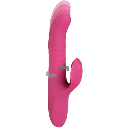 Toy Joy Venus Thrusting-Rotating Vibe Pink Slike