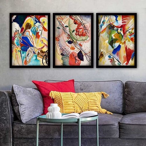 Wallity Set uramljenih slika 3SC_UN2763120 , 3 Dela Cene