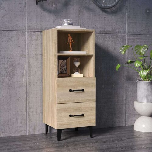  Komoda boja hrasta sonome 34 5x34x90 cm od konstruiranog drva Cijene