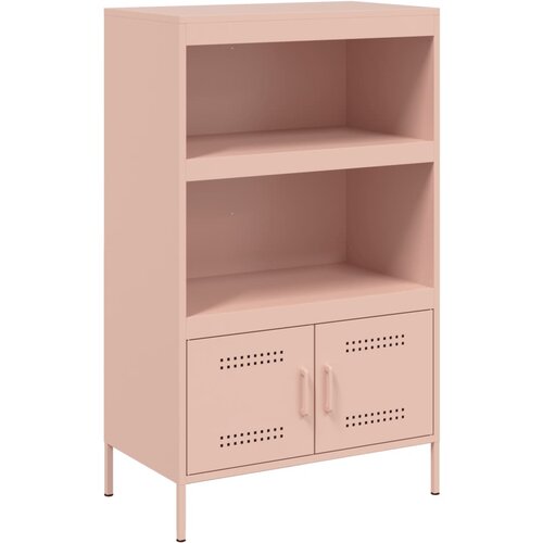 Maison Chic Visoka omara - Komoda - Predalnik roza 68x39x113 cm jeklo, (21716772) Slike