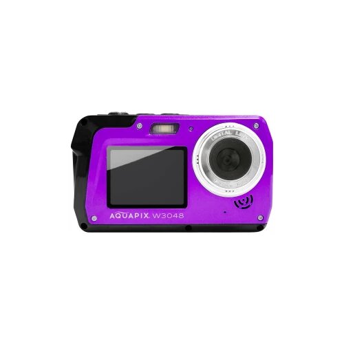 Easypix Aquapix W3048-V Edge violet digitalni fotoaparat 48 Megapiksela ljubičasta podvodna kamera, prednji zaslon Cijene