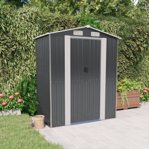 vidaXL Vrtna lopa antracit 192x108x223 cm pocinkano jeklo Cene