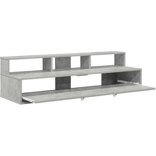 Studio radni stol Betonska siva 110 x 42,5 x 36 cm Slike
