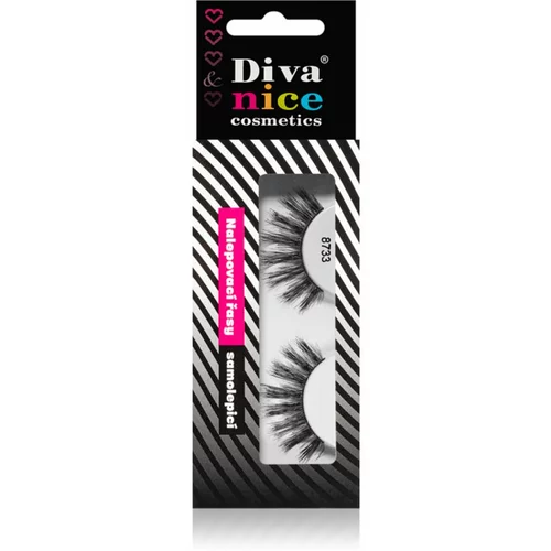 Diva & Nice Cosmetics Accessories trepavice od prirodne kose za lijepljenje No. 8733 1 kom
