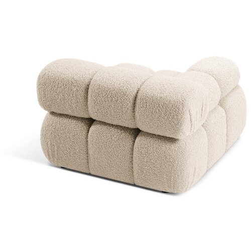 Micadoni Bež modul za sedežno garnituro iz tkanine boucl&amp;eacute; (levi kot) Bellis &amp;ndash; Home Slike