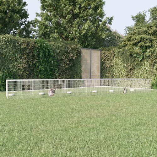 vidaXL Kavez za zečeve s 5 panela 541x109x54 cm od pocinčanog željeza Cijene