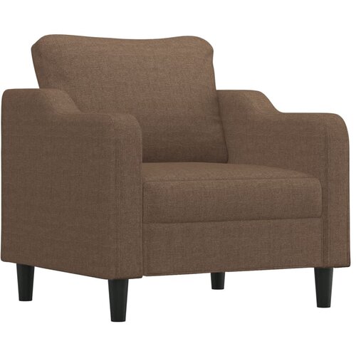  4-dijelni set sofa s jastucima smeđi od tkanine Slike