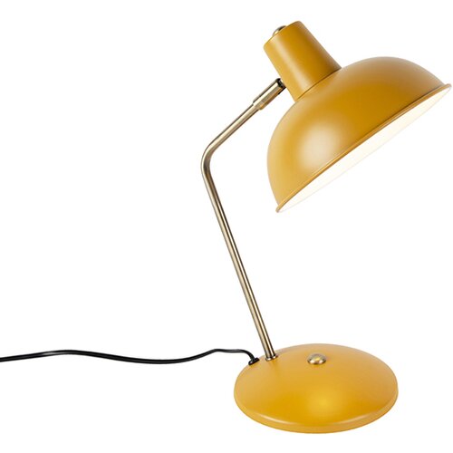 QAZQA Smart tafellamp geel met brons incl. Wifi P45 - Milou Slike