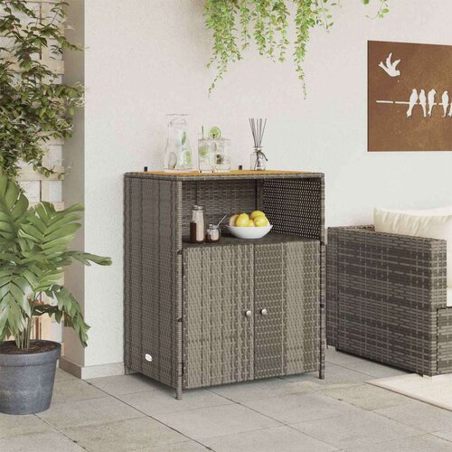  Cabinet s policom Siva 70 x 50 x 87 cm Poliester i Roly Rattan - Siva Cijene