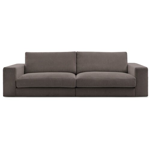 Bobochic Paris Smeđe-siva sofa od samta 274 cm Leonard – Cene