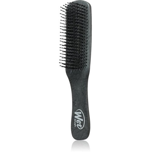 Wet Brush Detangler Brown Leather krtača za lase za mo&amp;scaron;ke Black 1 kos Slike