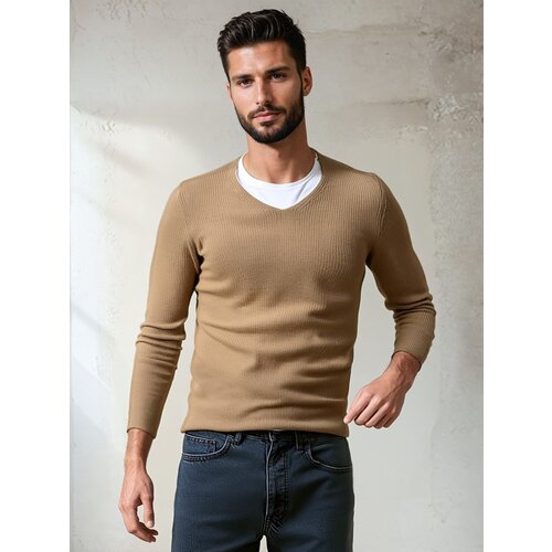 DStreet Sweter męski brązowy Slike