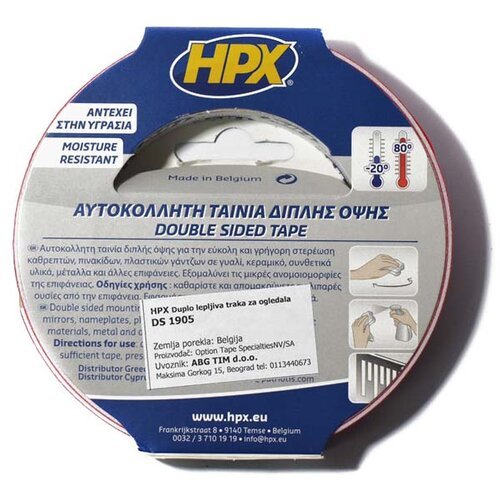 Hpx duplo lepljiva traka za ogledala 19mm/5m Cene