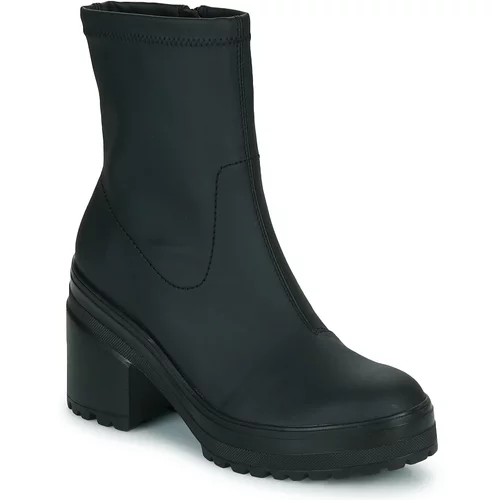 Tommy Jeans heeled boot crna