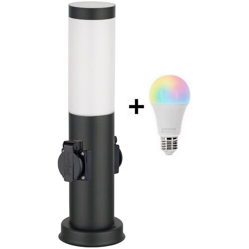  Brilagi - LED RGBW Spolja&scaron;nja lampa sa 2 utičnicama 1xE27/15W/230V 40 cm IP44 crna Cene