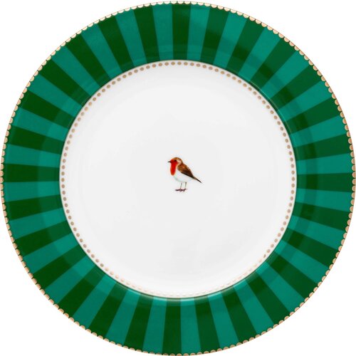 Pip Studio Love Birds - krožnik Stripes Green - 17 cm Slike